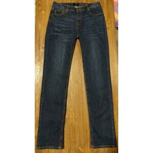 7 for all Mankind Jeans Dark Wash Slimmy Straight Juniors‎ Size 16 W:28.5 L:29.5